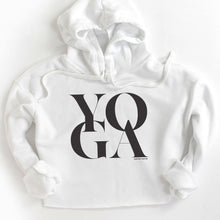 Load image into Gallery viewer, Yoga Block Crop Hoodie