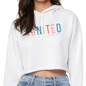 Ignited Rainbow Crop Hoodie