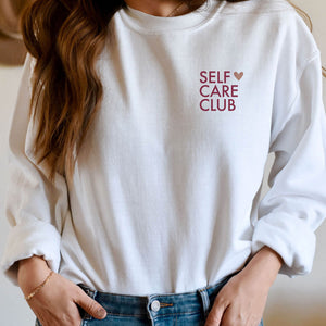 Self Care Club Heart Sweatshirt